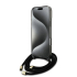 iPhone 16 Pro Guess Crossbody Magsafe hoesje Back - cover Hard case - Frosty black 